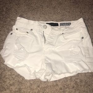 Aeropostale White Jean Shorts